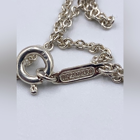 Authentic Tiffany & Co 925 silver 1837 triple Bar Lariat drop dangle Necklace - Picture 7 of 9